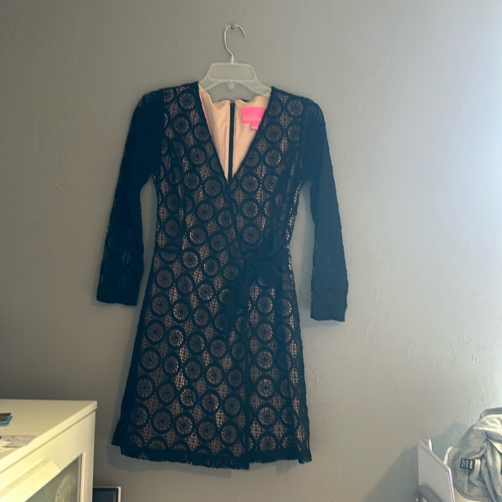 Lilly Pulitzer lace wrap dress